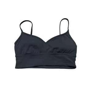 Black Lululemon Align Sweetheart Bra sz 8 light support athleisure workout sport